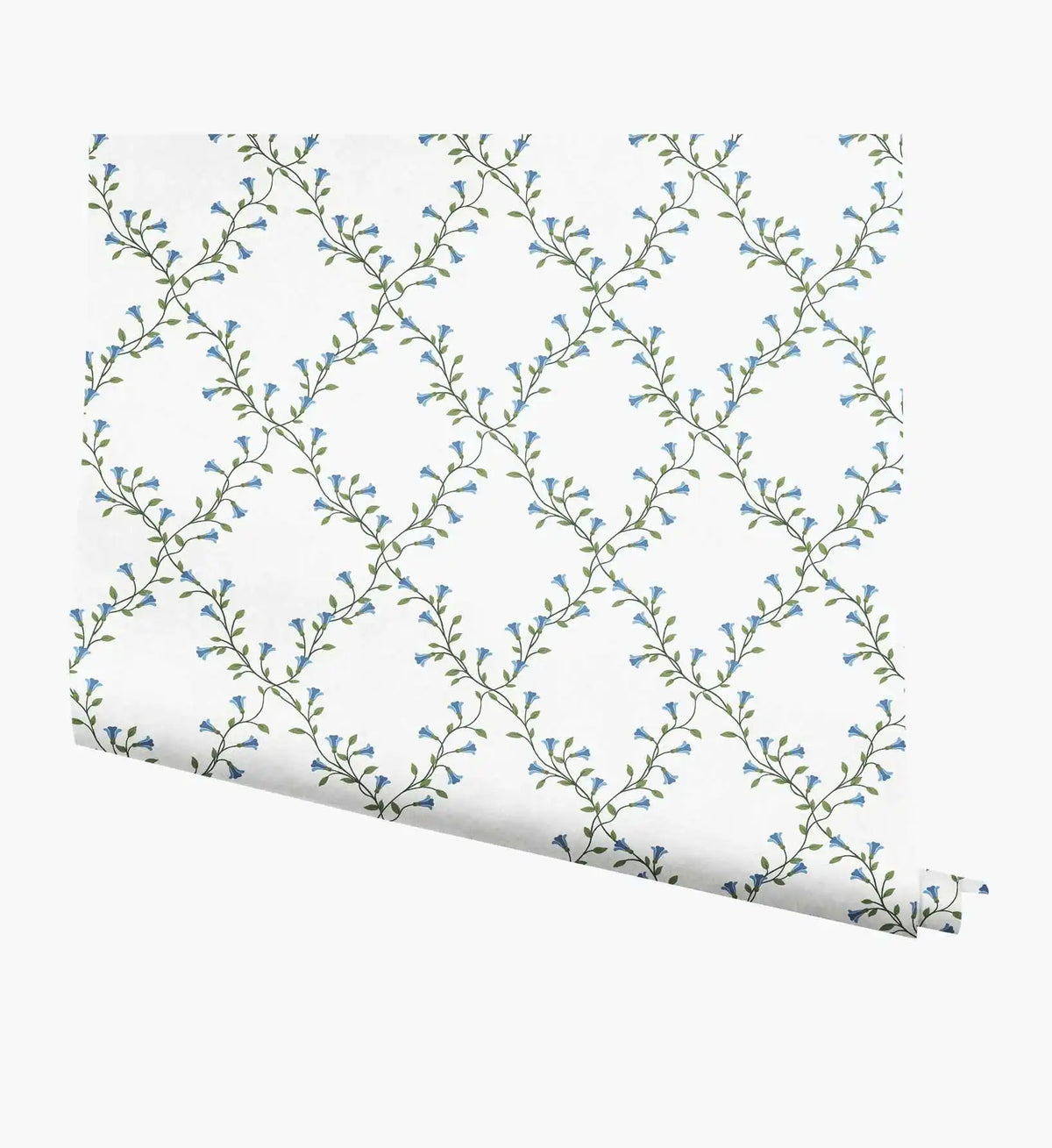 Bellflower Wallpaper - White