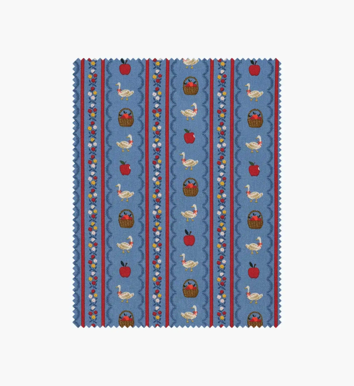 Farmhouse Stripe Canvas Fabric - Blue