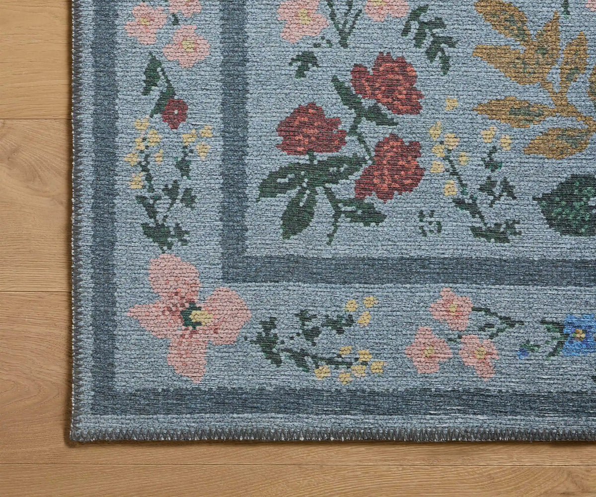 Wildwood Printed Rug - Wildwood Blue