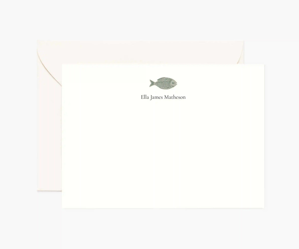 Animals Personalized Stationery  - Fish