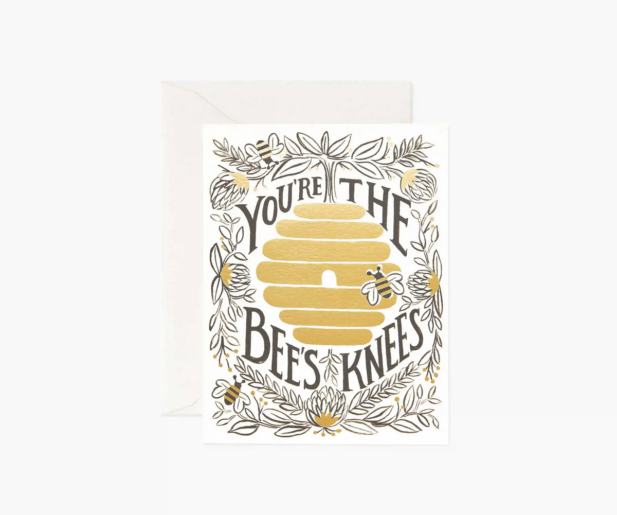 You're the Bee's Knees Love & Friendship Card - Single Card