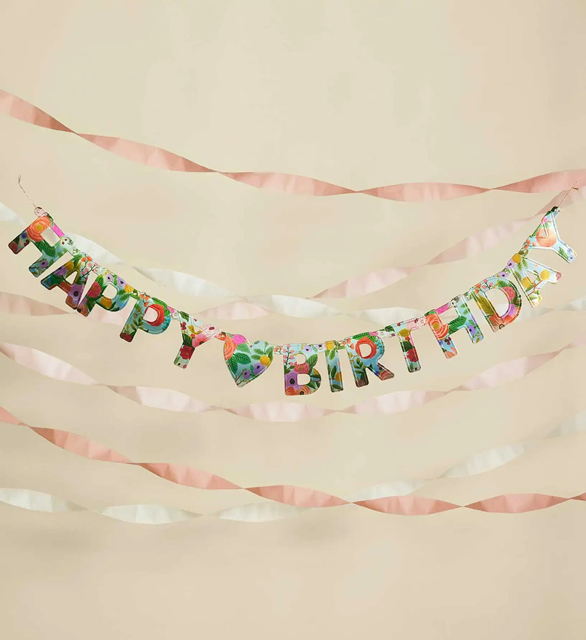 Happy Birthday Banner - Garden Party