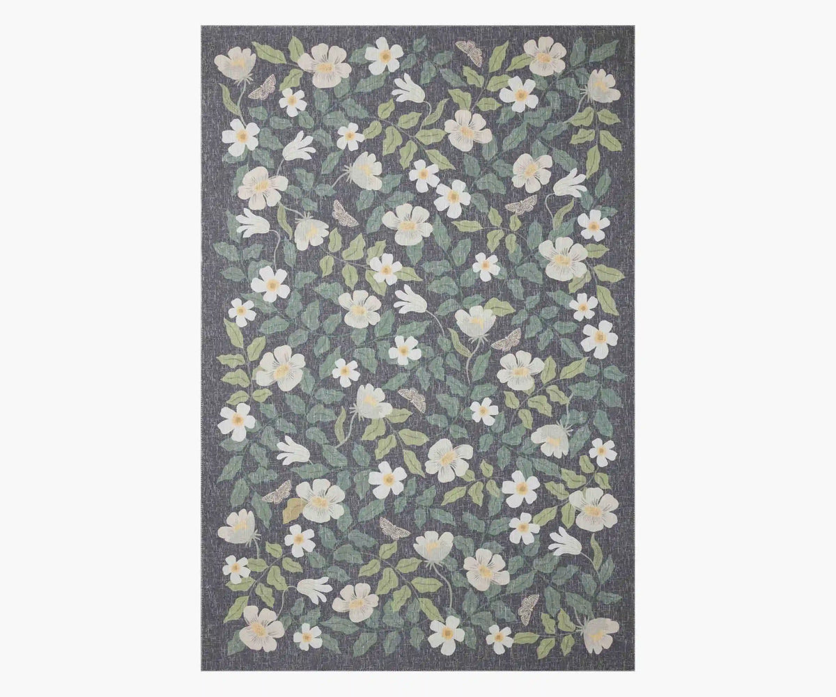 Cotswolds Primrose Power Loomed Rug - Charcoal