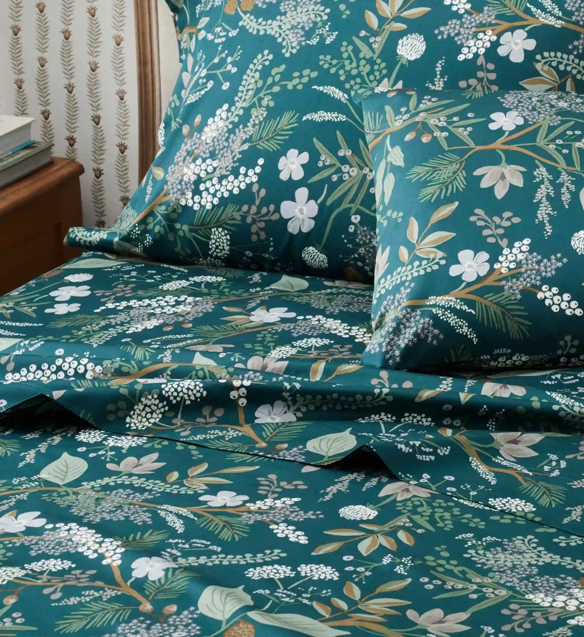 Sateen Flat Sheet - Juniper Forest