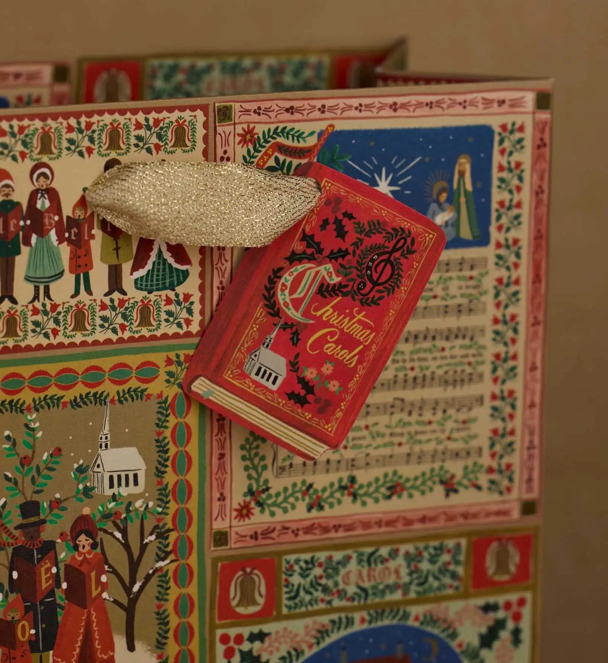 Christmas Carols Large Gift Bag