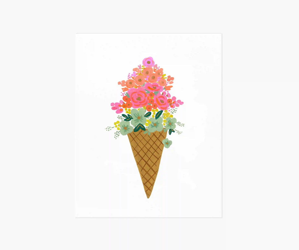 Ice Cream Cone Art Print