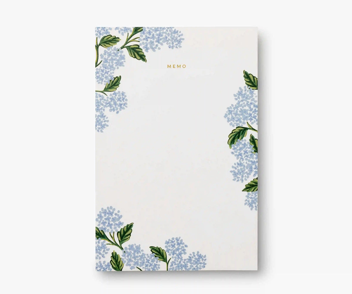 Large Memo Notepad - Hydrangea