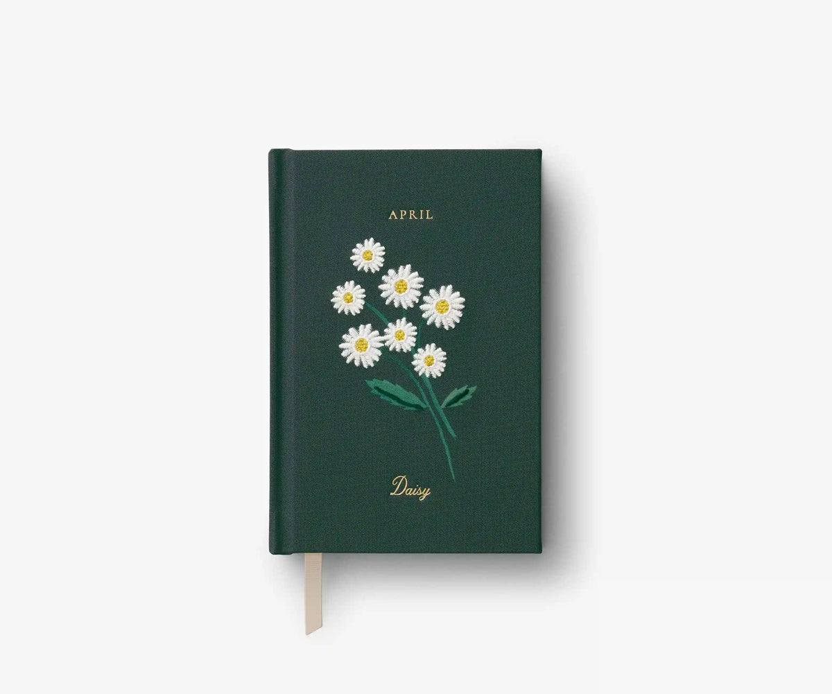 Birth Month Mini Embroidered Journal - April