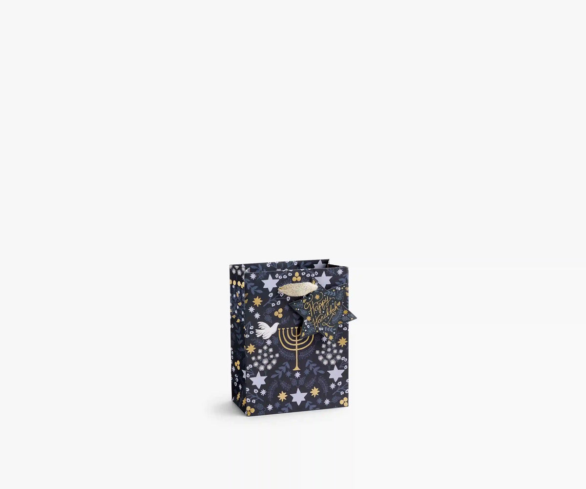 Laurel Menorah Small Gift Bag