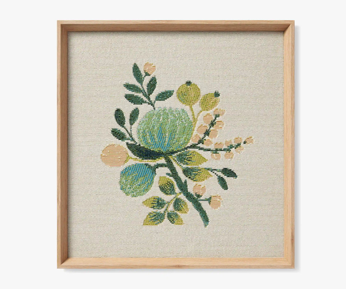 Framed Wall Art - Blue Botanical