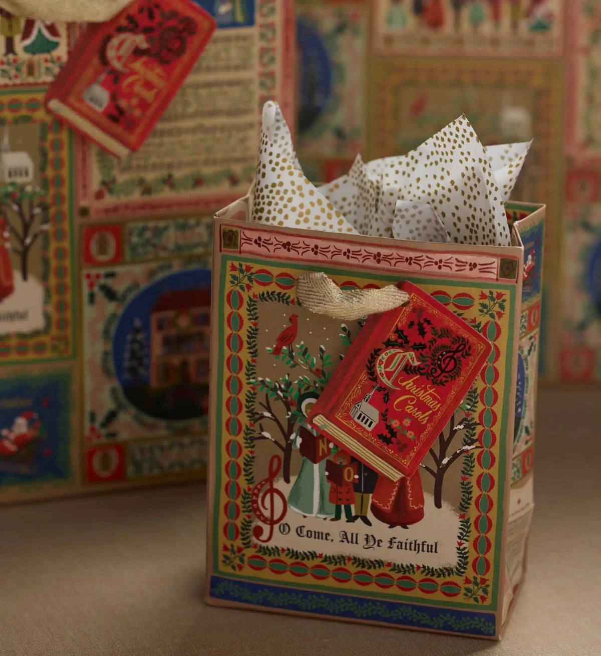 Christmas Carols Medium Gift Bag