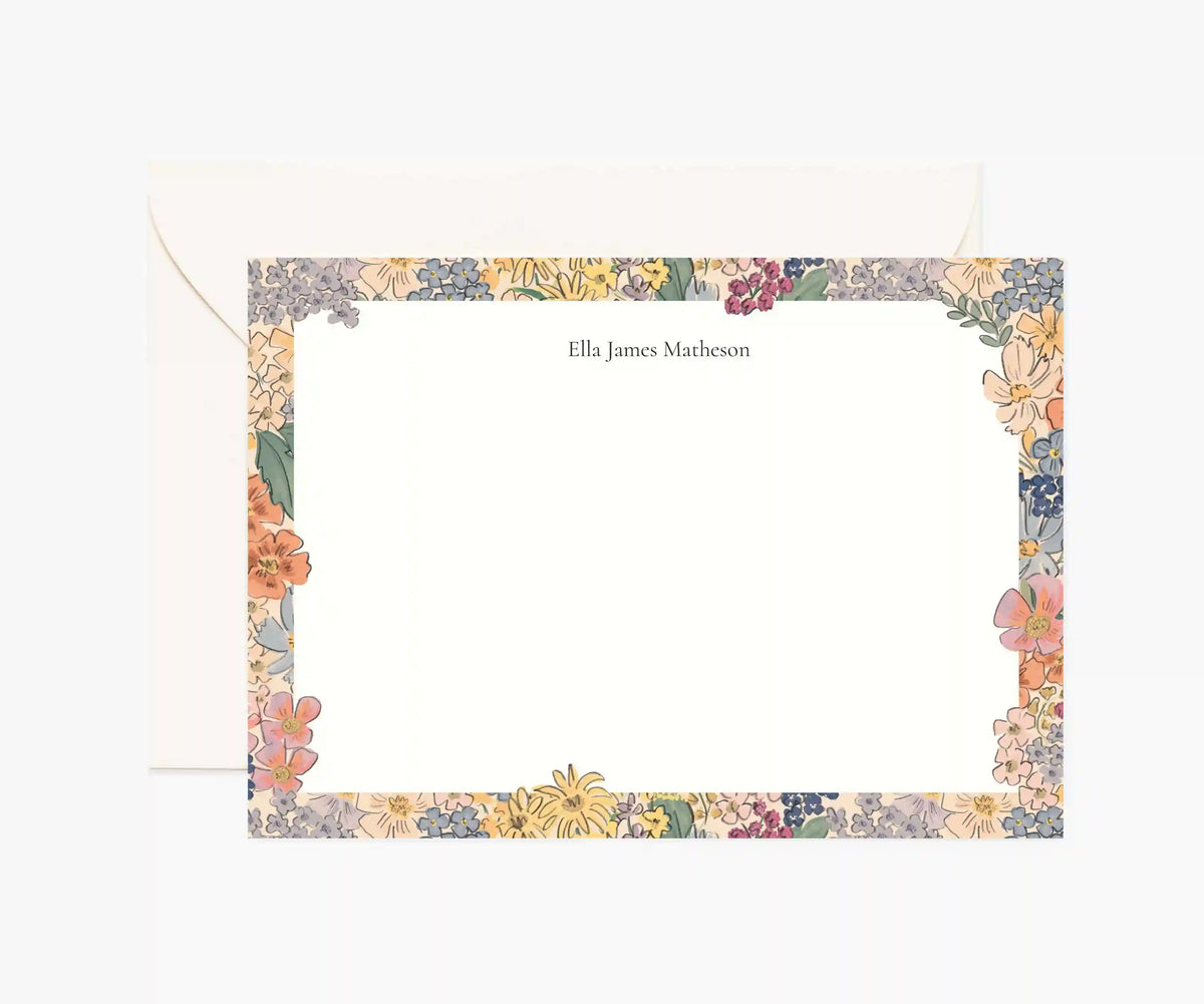 Floral Personalized Stationery  - Mimi